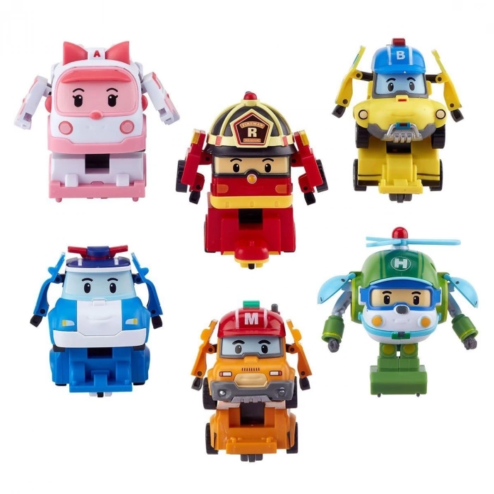 ÇOK SATAN POLI ZR-915 Robocar Poli Quick Transforming Mini Rescue Deluxe Set