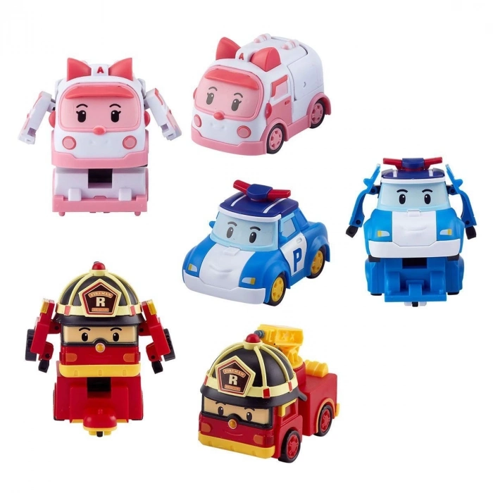 ÇOK SATAN POLI ZR-915 Robocar Poli Quick Transforming Mini Rescue Deluxe Set
