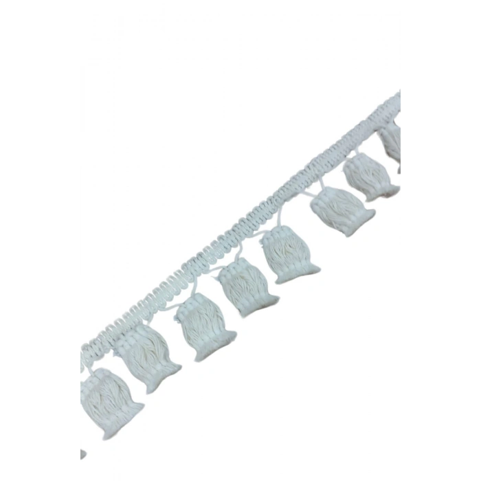 ÇOK SATAN Ponpon Püskül Pamuk en 5 cm Krem 1 Metre