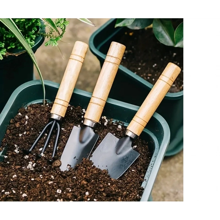 ÇOK SATAN Portatif Kazma Kürek Tırmık Seti