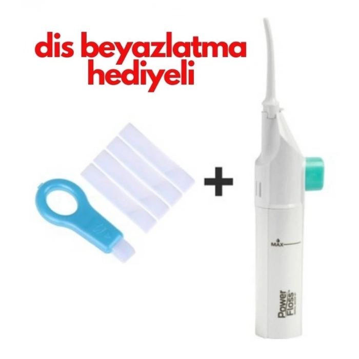ÇOK SATAN Power Floss Mekanik Diş Ve Ağız Temizleme Aleti Ve Diş Beyazlatma Seti