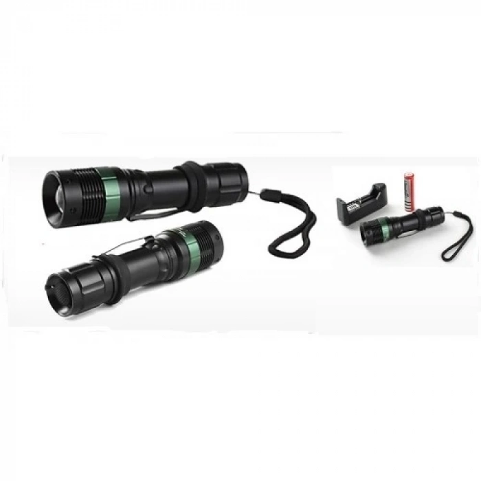ÇOK SATAN Power Style 500 Lumen 600 Metre Işık Uzantılı Zoomlu Şarjlı El Feneri 6109