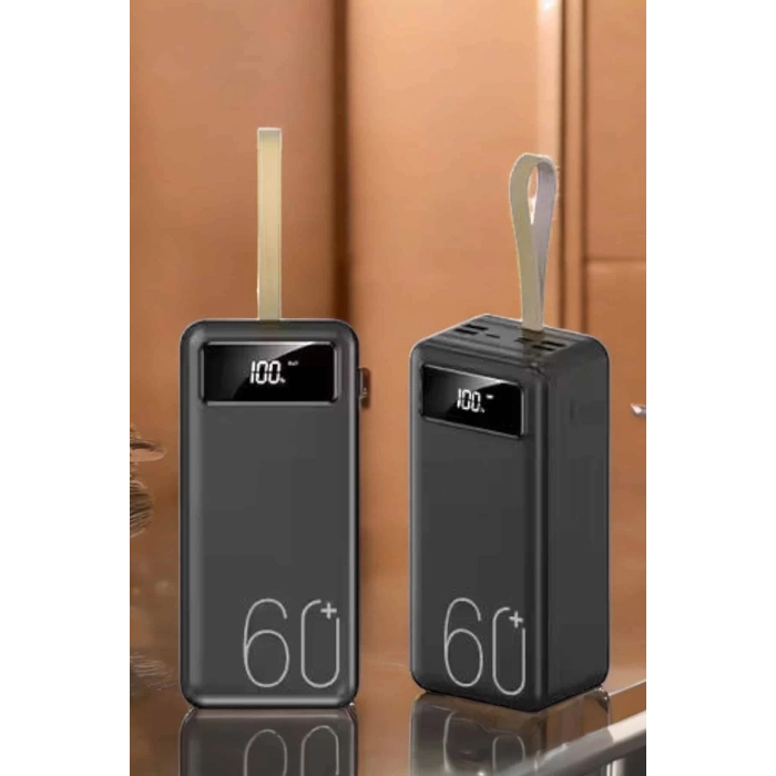 ÇOK SATAN Powerbank 60.000 Mah Hızlı Şarj 4 Çıkışlı Uzun Şarj Süreli Dijital Göstergeli