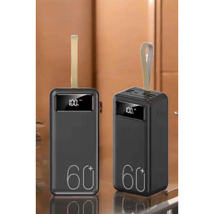 ÇOK SATAN Powerbank 60.000 Mah Hızlı Şarj 4 Çıkışlı Uzun Şarj Süreli Dijital Göstergeli