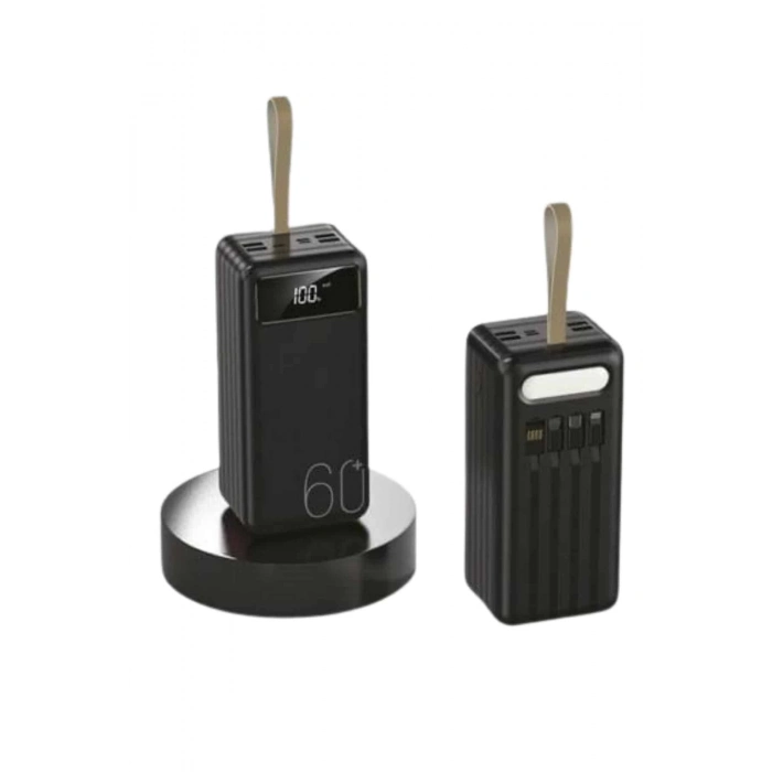 ÇOK SATAN Powerbank 60.000 Mah Taşınabilir Şarj Hızlı El Fenerli Dijital Göstergeli