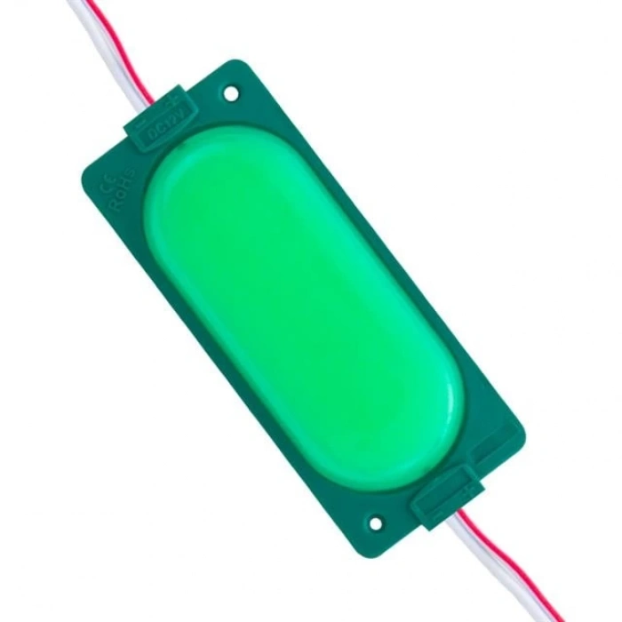 ÇOK SATAN Powermaster 12 Volt 3 Watt Yeşil 85 X 35 Mm Ip65 220 – 240 Lümen 140 Derece Cob Modül Led