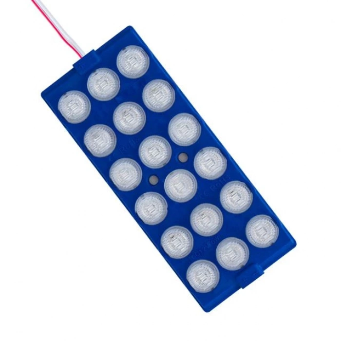 ÇOK SATAN Powermaster 12 Volt 6 Watt Mavi 18 Ledli 2li Paket Yanıp Sönen Modül Led