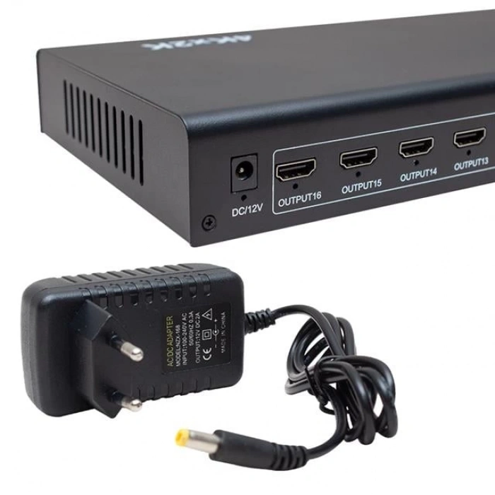 ÇOK SATAN Powermaster 16 Port 1080p 3d 4kx2k Destekli 1 Giriş 16 Çıkış Hdmı Dağıtıcı Pm-4262