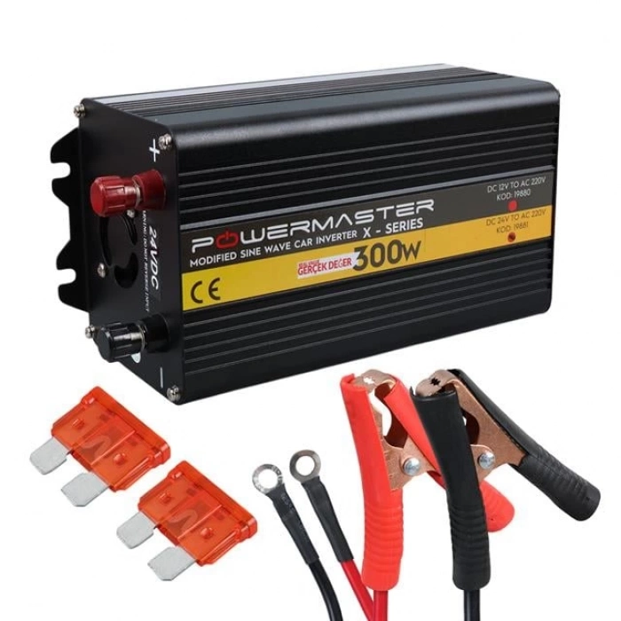 ÇOK SATAN Powermaster 24-220v 24 Volt 300 Watt Modified Sinus İnverter Pwr300-24