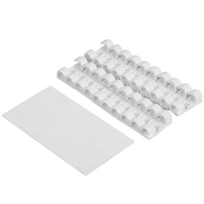 ÇOK SATAN Powermaster 3m Yapışkanlı 20li Beyaz Kablo Sabitleyici Düzenleyici Klips