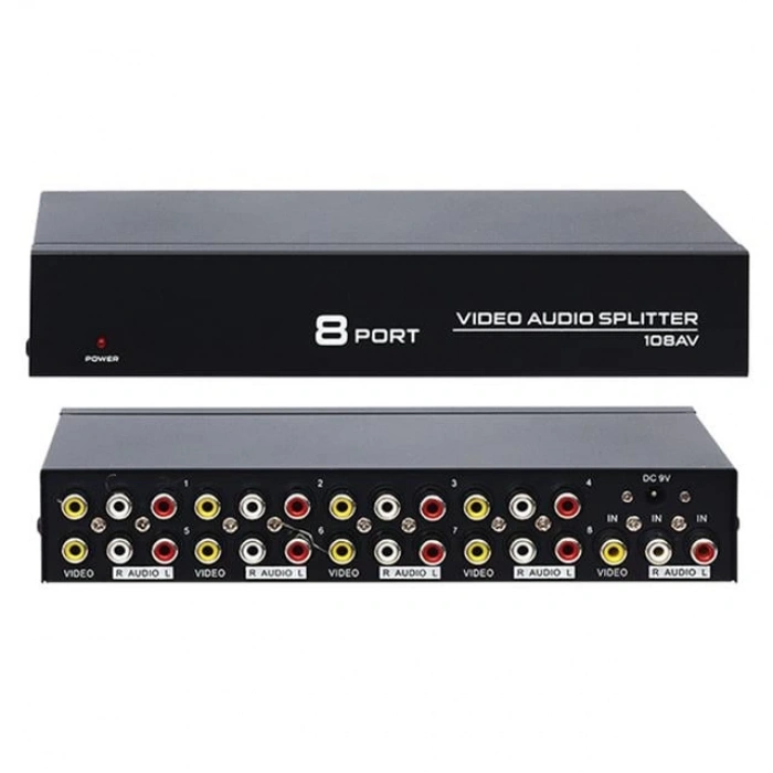 ÇOK SATAN Powermaster 8 Port Video Audio Splitter