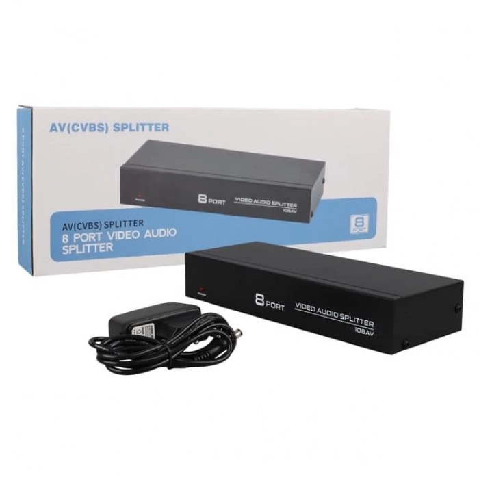 ÇOK SATAN Powermaster 8 Port Video Audio Splitter
