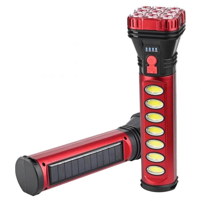 ÇOK SATAN Powermaster Hb-707-2 9+4 Ledli Solar + Şarjlı El Feneri