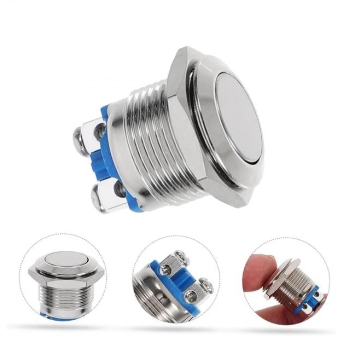 ÇOK SATAN Powermaster Ic-182 D98 Metal 19mm Düz Buton Pbs28b-2