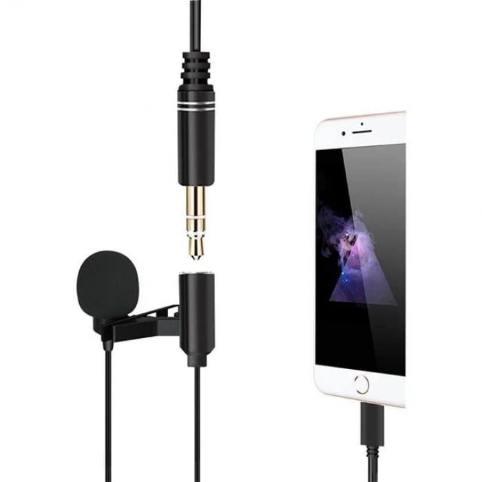 ÇOK SATAN Powermaster Jh-041-a Cep Telefonu İçin Ligthning Girişli Youtuber Yaka Mikrofonu