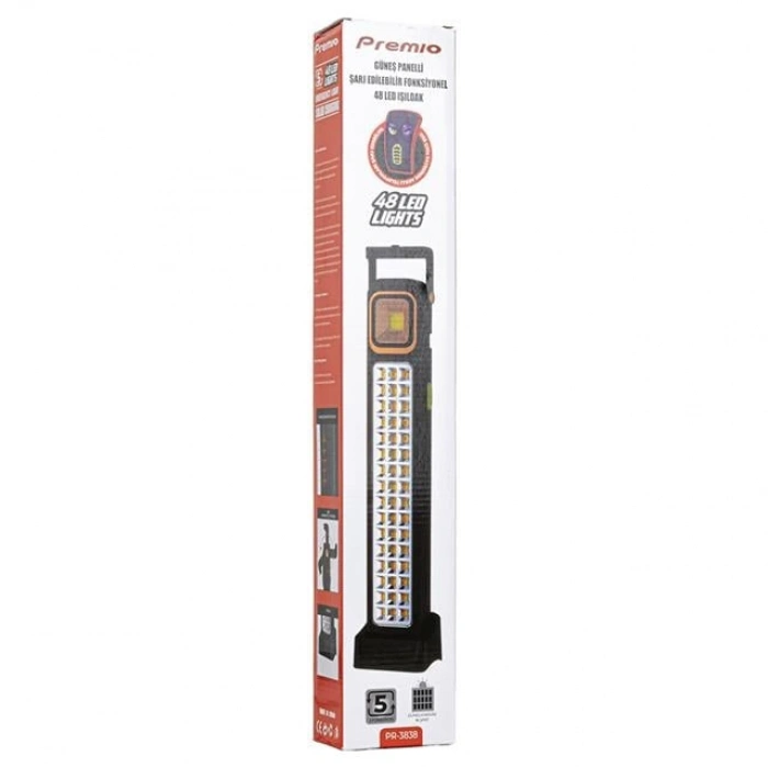 ÇOK SATAN Powermaster Ks-848 2 Watt Cob Ledli + 48 Ledli̇ Solar Şarjlı Işıldak