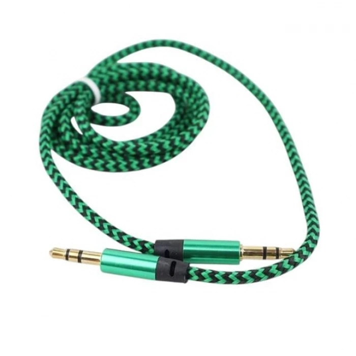 ÇOK SATAN Powermaster Metal Başlıklı Örgülü Erkek - Erkek 1.5 Metre Stereo Aux Kablo