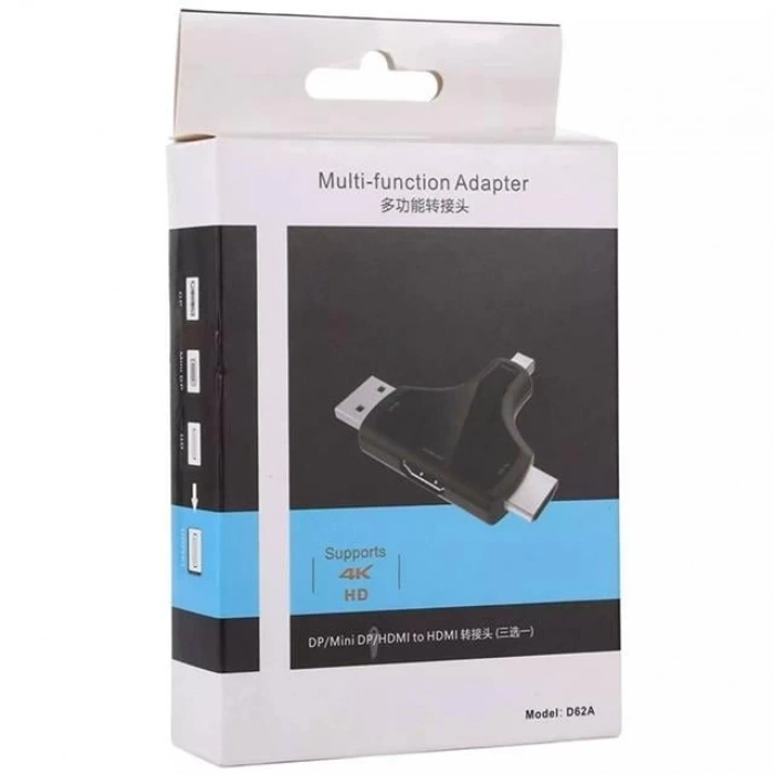 ÇOK SATAN Powermaster Mini Dp+dp+hdmı To Hdmı 4k Çevirici