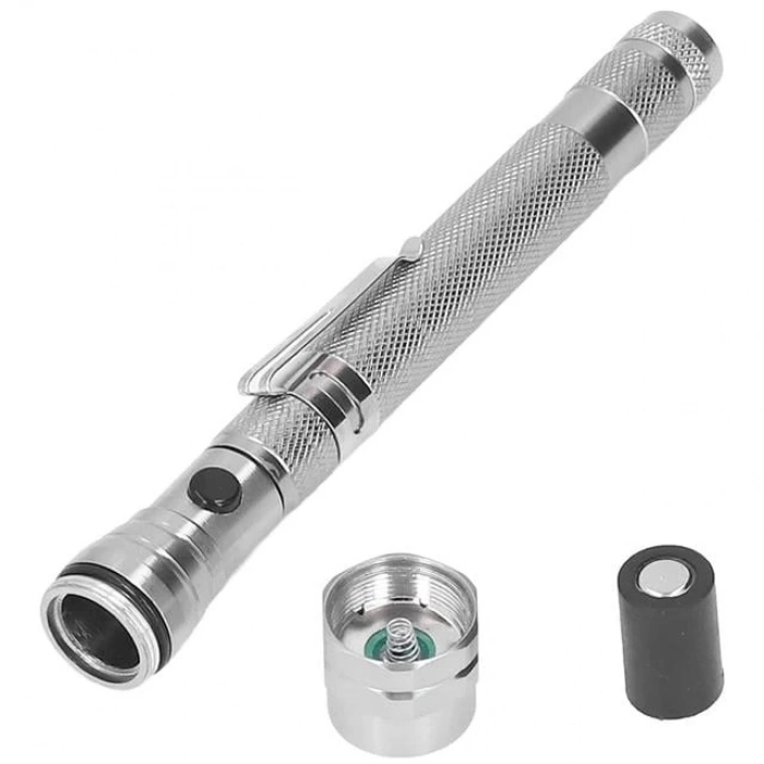 ÇOK SATAN Powermaster Mx-2808 Mıknatıslı 360 Derece Döner Başlıklı 3 Ledli Beyaz Işık El Feneri