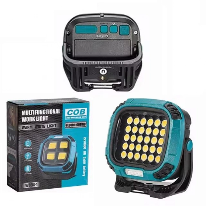 ÇOK SATAN Powermaster Mx-w893 4000k - 7000k - Kırmızı 30 Cob Ledli 30 Watt Çok Fonksiyonlu Çalışma Lambası (powerbank)