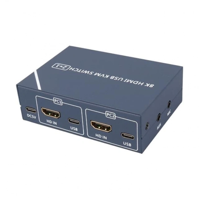 ÇOK SATAN Powermaster Pm-11777 8k Hdmi Usb Kvm Switch 2x1