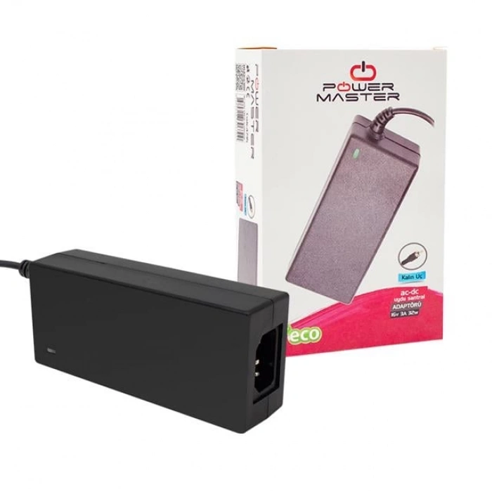 ÇOK SATAN Powermaster Pm-14311 16 Volt - 3 Amper 5.5*2.5 Mm Uçlu Plastik Kasa Santral Adaptörü (masaüstü)