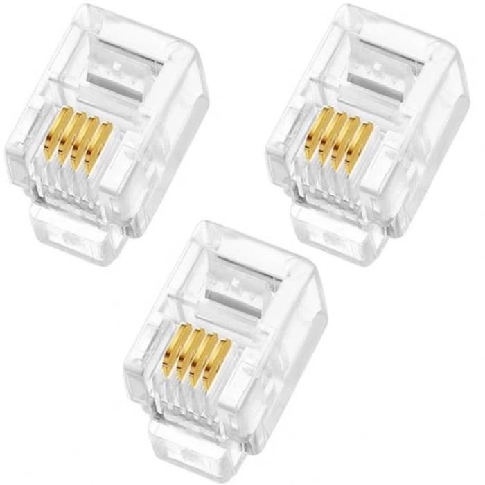 ÇOK SATAN Powermaster Pm-1594 Rj9 4p/4c İnce Telefon Jack Soketi (100lük Paket)