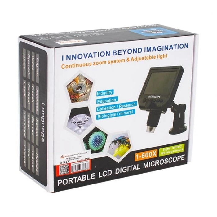 ÇOK SATAN Powermaster Pm-18798 4.3 Lcd Ekranlı 3.6 Mp Taşınabilir Hd Dijital Mikroskop