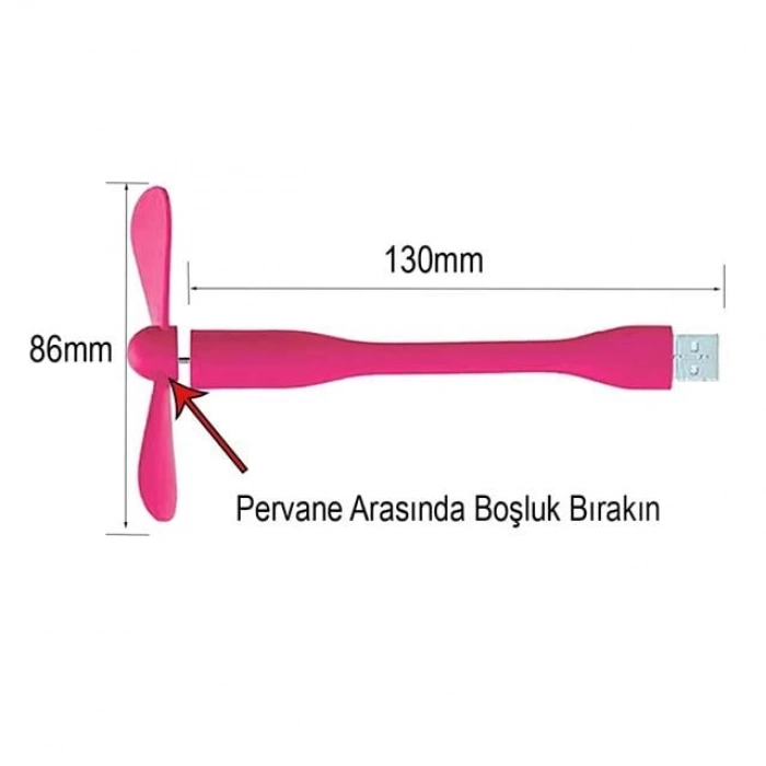 ÇOK SATAN Powermaster Pm-20579 Taşınabilir Esnek Usb Mini Fan Vantilatör (powerbank - Laptop)