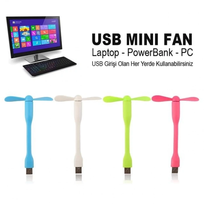 ÇOK SATAN Powermaster Pm-20579 Taşınabilir Esnek Usb Mini Fan Vantilatör (powerbank - Laptop)