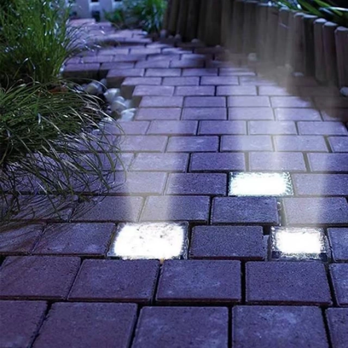 ÇOK SATAN Powermaster Pm-21649 Solar Mavi Ledli Tuğla Görünümlü Bahçe Dekorasyon Aydınlatma