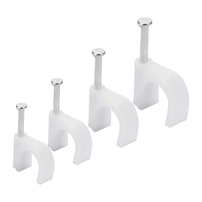 ÇOK SATAN Powermaster Pm-24871 8 Numara Çelik Çivili 25 Mm Kroşe 4x16 Antigron Kablolar İçin (100lü Poşet)