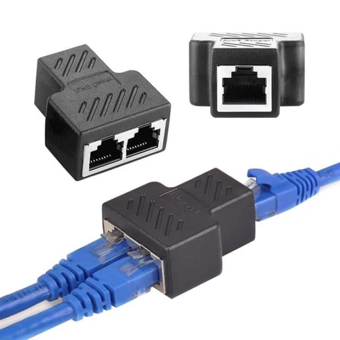 ÇOK SATAN Powermaster Pm-26130 Ethernet Rj45 To 2x Çoklayıcı Dişi Splitter Adaptör