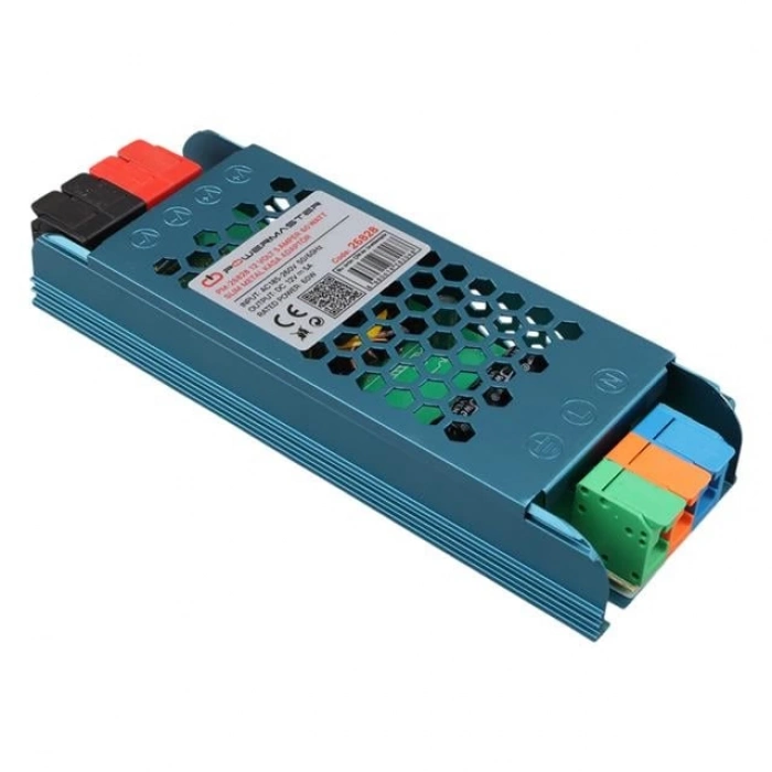 ÇOK SATAN Powermaster Pm-26828 12 Volt 5 Amper 60 Watt Slim Metal Kasa Adaptör 140x50x23mm