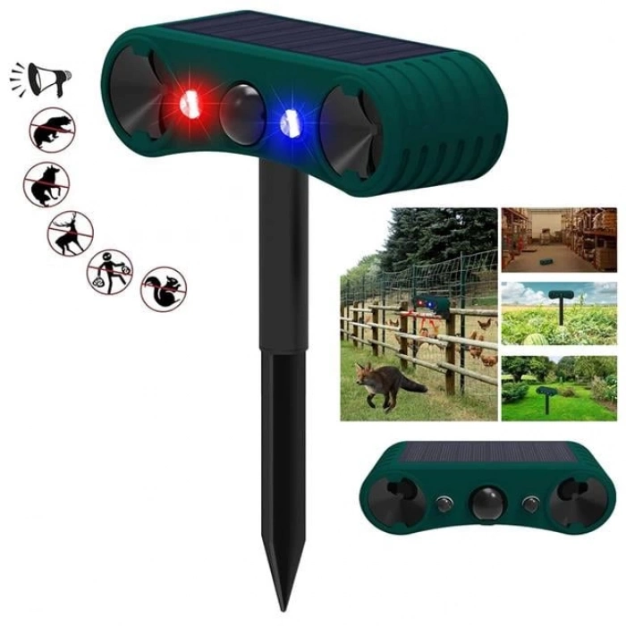 ÇOK SATAN Powermaster Pm-26951 Ultrasonic Sesli Hayvan Kovucu Alarm Cihazı Solar Panelli 1200mah