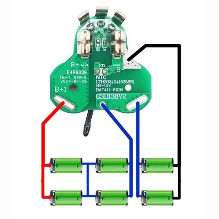 ÇOK SATAN Powermaster Pm-28350 Bosch Bat411 12v Akülü Matkap Uyumlu Batarya Pil Koruma Bms Devresi