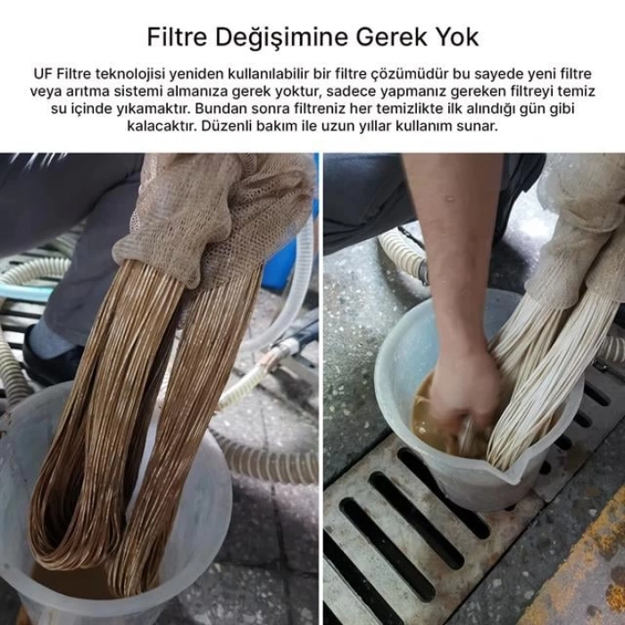 ÇOK SATAN Powermaster Pm-28652 Ana Hat Su Arıtma Sistemi 3.000 L/saat Paslanmaz Çelik Gövdeli Yıkanabilir Uf-pvdf Filtreli