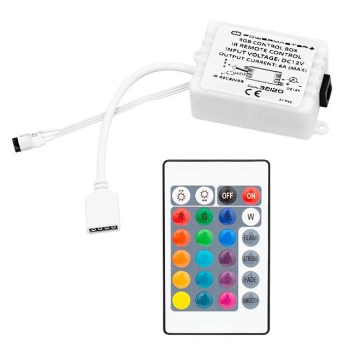 Powermaster Pm-32120 24lü Kumandalı Led Rgb Kontrol Devresi