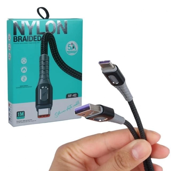 ÇOK SATAN Powermaster Pm-3785 Usb-a To Type-c 5 Amper Şarj Ve Data Veri Kablosu (1 Metre)