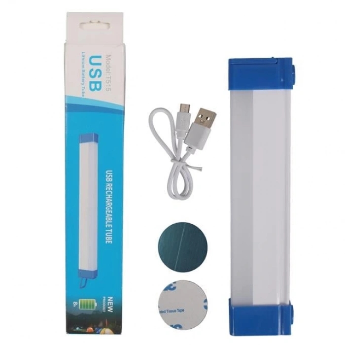 ÇOK SATAN Powermaster T515 17cm 20w Çubuk Portatif Led Işıldak Şarjlı Tüp Lamba 800mah