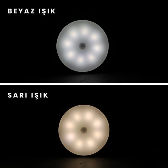 ÇOK SATAN Powermaster Yt-m415 Hareket Sensörlü Mıknatıslı Yapışkanlı İkili Dolap İçi Aydınlatma Işığı