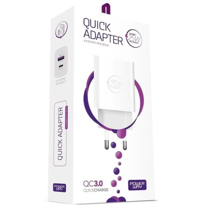 ÇOK SATAN Powerway Hw25 Usb 3.0 / Type-c 25w 3.0 A Hızlı Şarj Aleti Başlığı Pd25w