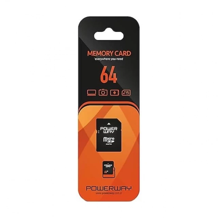 ÇOK SATAN Powerway Pwr-64 64 Gb Micro Sd Hafıza Kartı Class 10