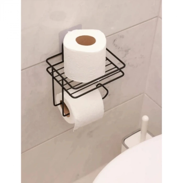 ÇOK SATAN Pratik Yapışkanlı Metal Tuvalet Kağıdı Tutucu