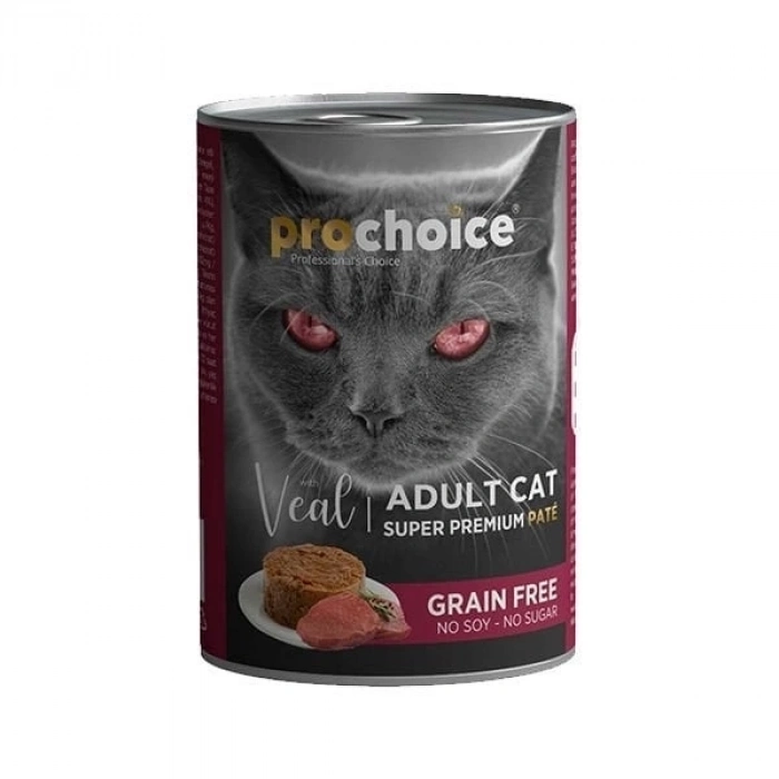 ÇOK SATAN Pro Choice Adult Dana Etli Ezme Yetişkin Konserve Kedi Maması 400 Gr