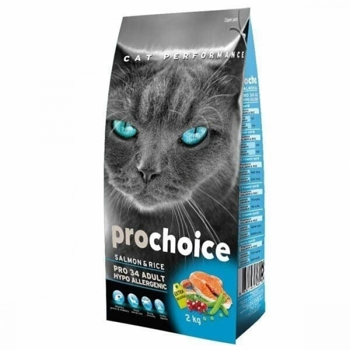 ÇOK SATAN Pro Choice Pro 34 Adult Somonlu Yetişkin Kedi Maması 2 Kg