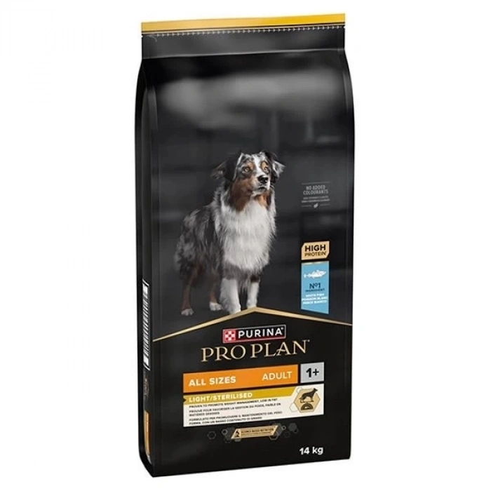 ÇOK SATAN Pro Plan Light Sterilised Beyaz Balıklı Kısırlaştırılmış Yetişkin Köpek Maması 14 Kg