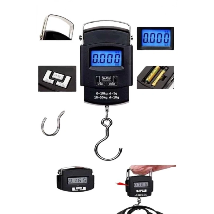 ÇOK SATAN Profesyonel El Terazisi El Kantarı 50 Kg Dijital Göstergeli Tartı