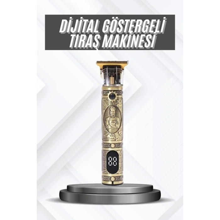 ÇOK SATAN Profesyonel Ense Tıraşına Uygun Çizik Tıraş Makinesi Uzun Ömürlü Göstergeli