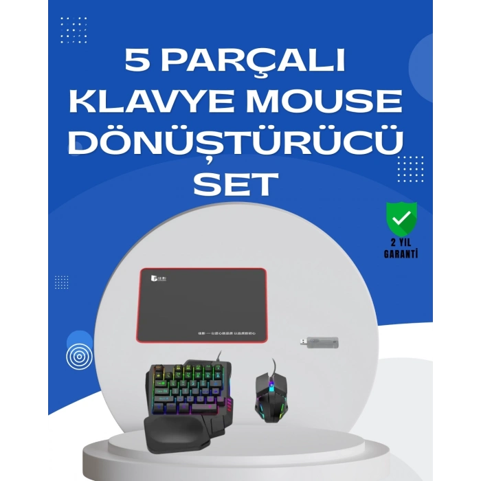 ÇOK SATAN Profesyonel Mobil Oyun Seti | Yüksek DPI Mouse + Ergonomik Klavye